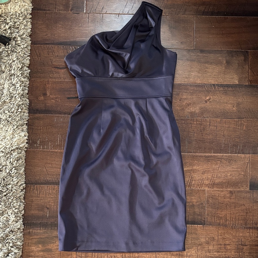 The Limited One-Shoulder Navy Cocktail Dress